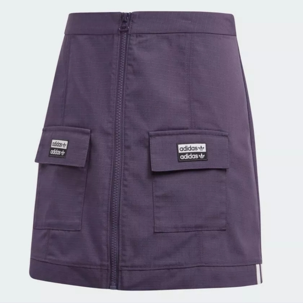 Adidas Purple Pocket Zipper Skirt (S)